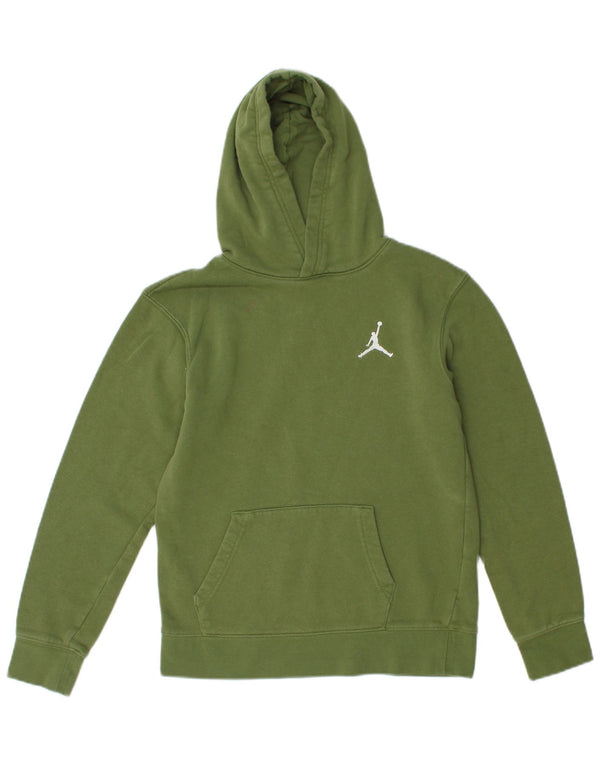 Jordan Boys Hoodie Jumper 12-13 ετών Μεγάλο πράσινο βαμβακερό