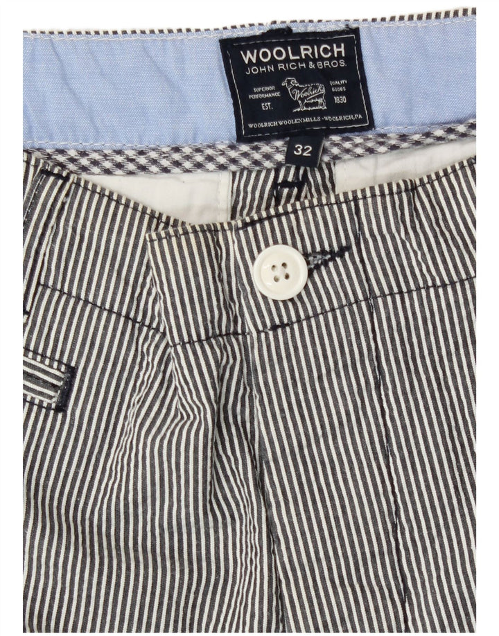 Ανδρικό σορτς κάζουαλ Woolrich W32 Βαμβακερό με μεσαίο γκρι ρίγες