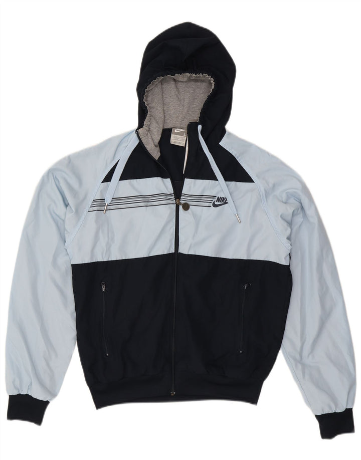 Ανδρική φόρμα Nike με κουκούλα Top μπουφάν UK 36/38 Small Blue Colourblock