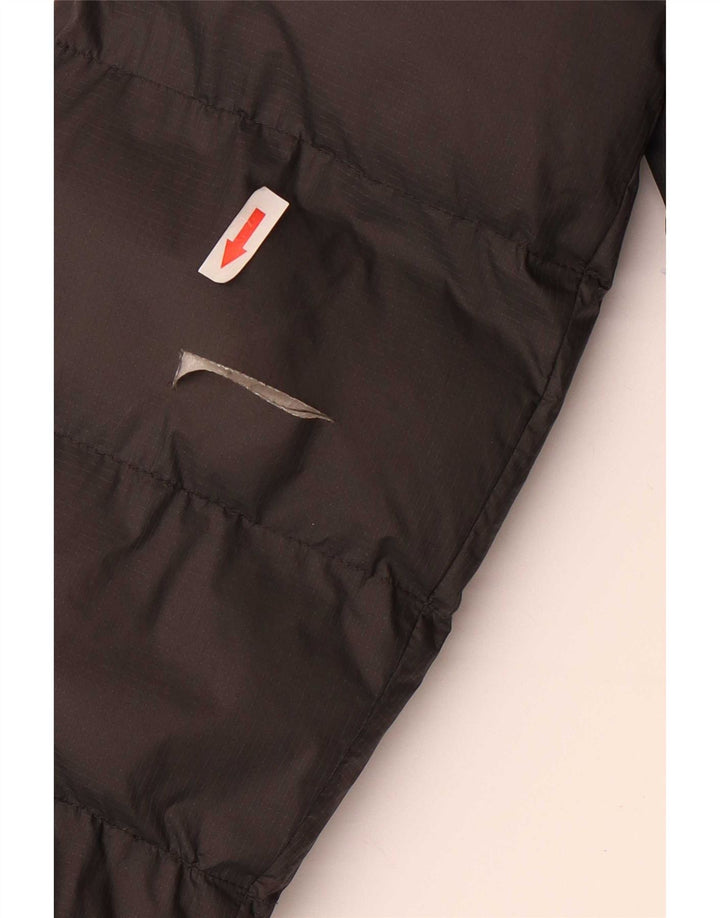 Champion Womens Graphic Padded Jacket UK 10 Small Grey Colourblock