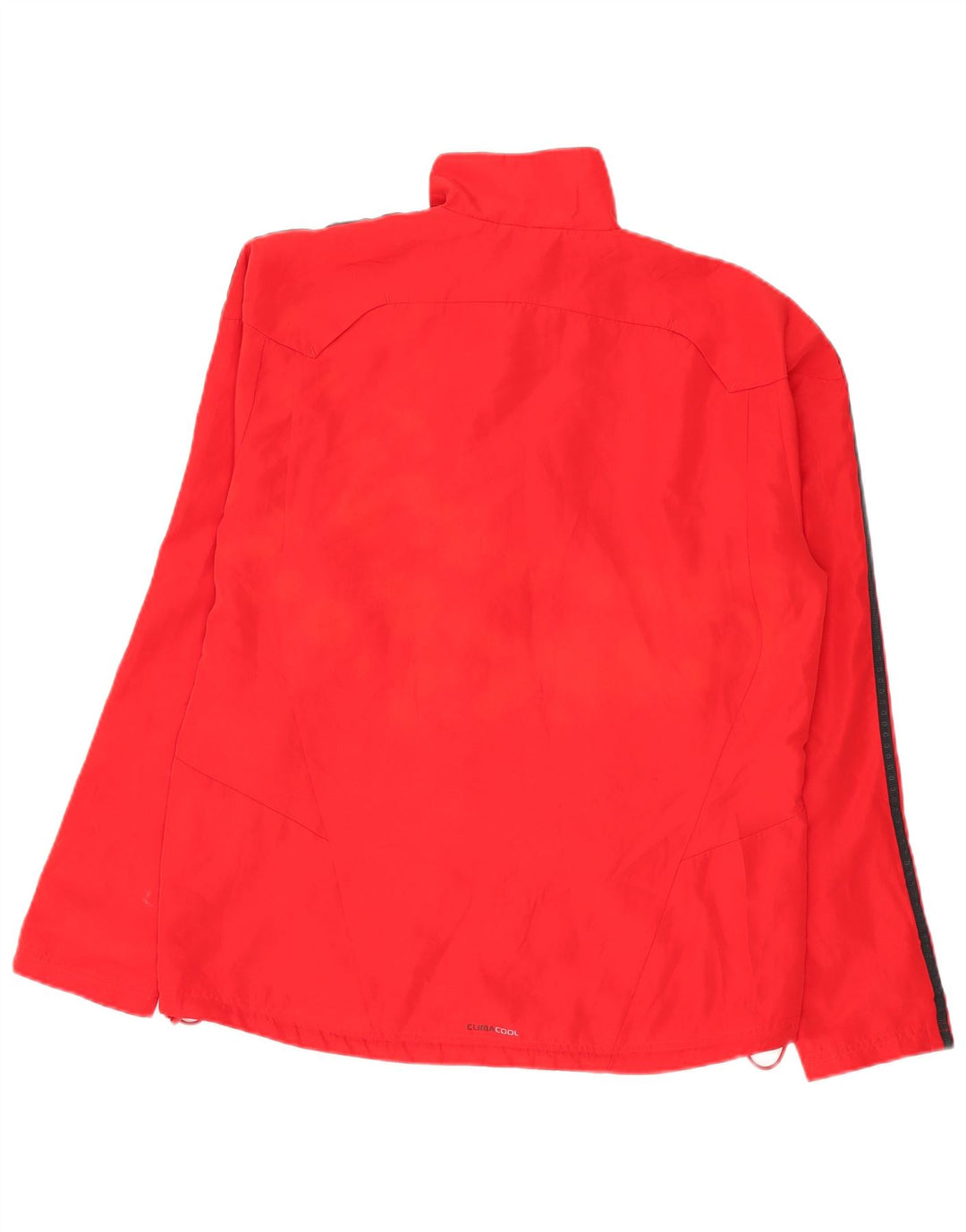 Adidas Ανδρικό Climacool Rain Jacket UK 40 Large Red Colourblock Polyester