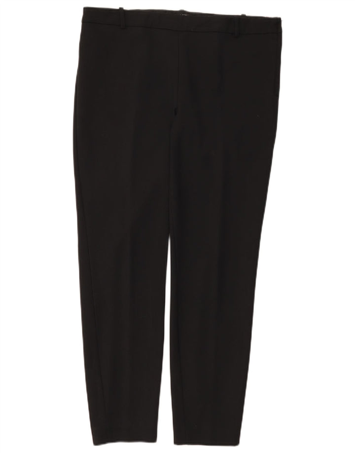 ZARA Γυναικείο Slim Casual Παντελόνι Μεγάλο W30 L27 Μαύρο