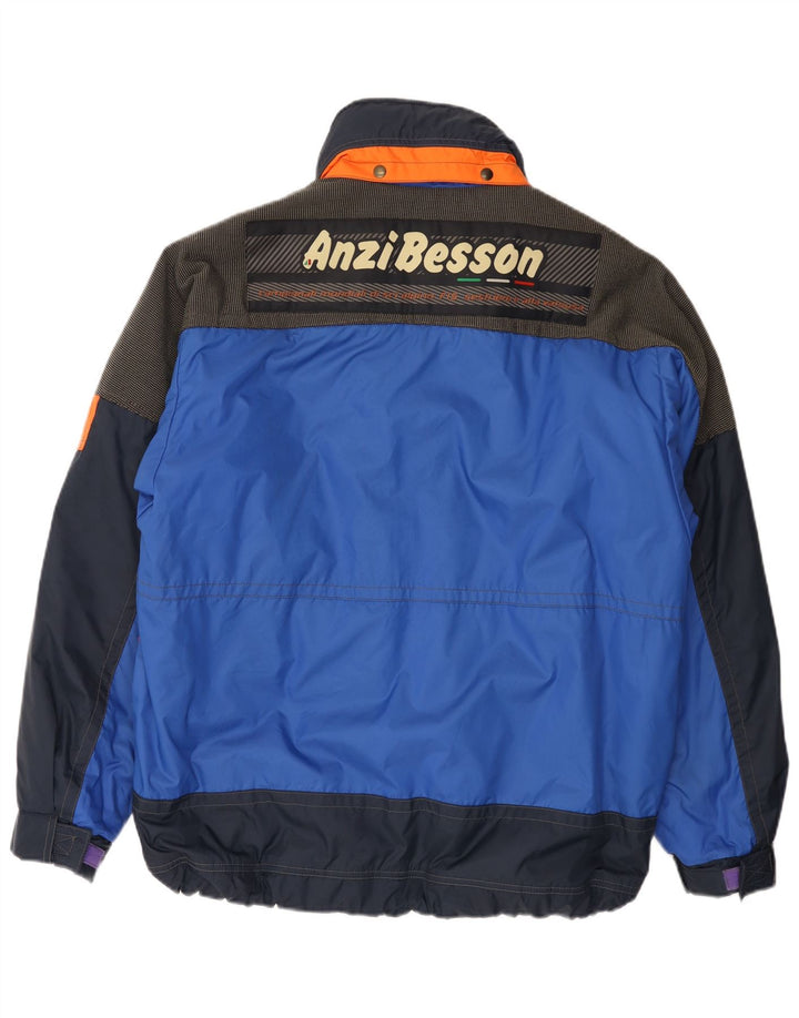 Ανδρικό μπουφάν σκι με κουκούλα Anzi Besson IT 50 Large Blue Colourblock