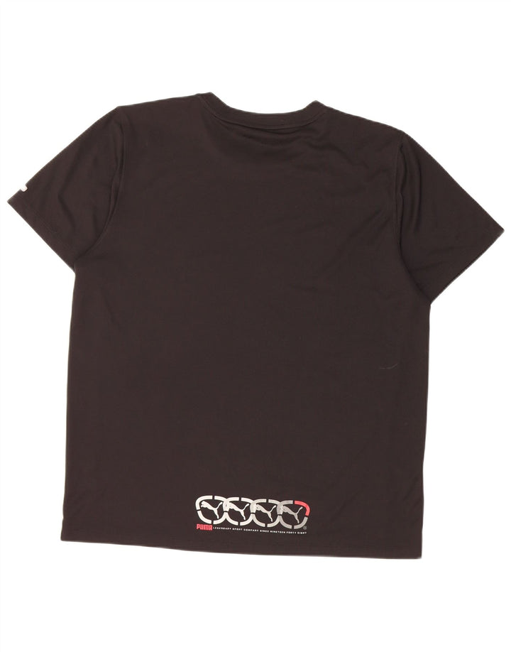 Ανδρικό γραφικό T-Shirt Puma Top Medium Μαύρο