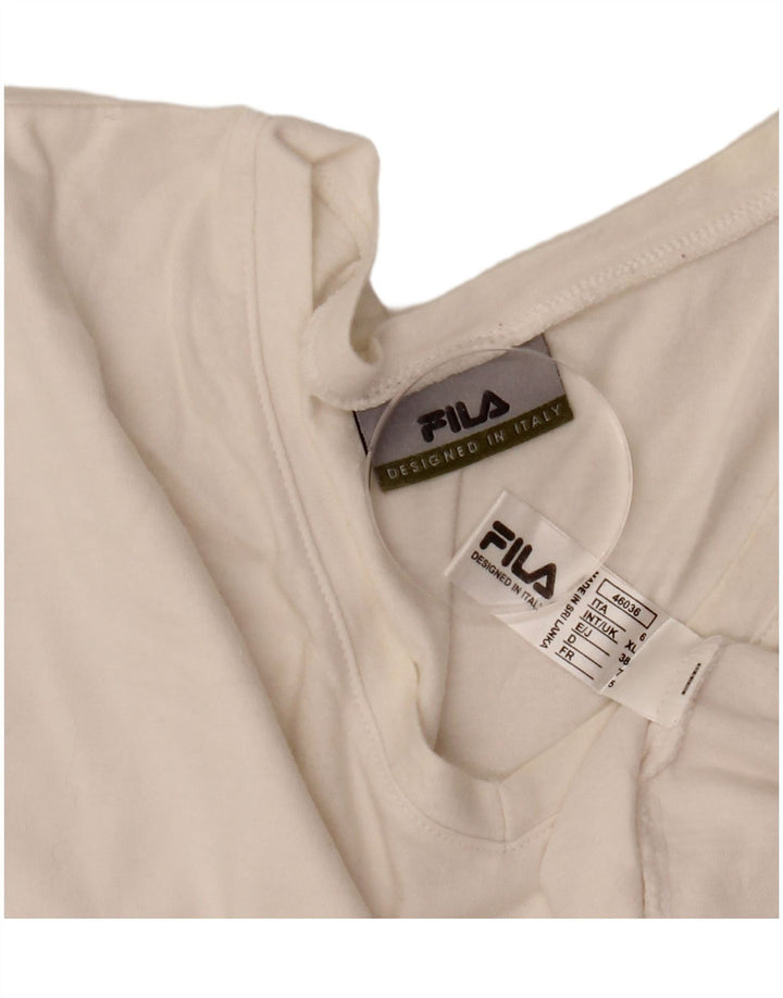 Ανδρικό T-Shirt Fila Top XL Λευκό βαμβακερό