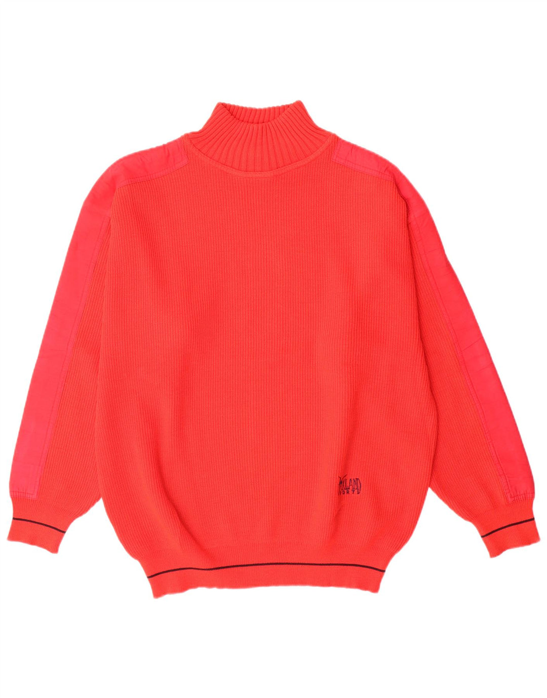 Vintage Ανδρικό πουλόβερ με λαιμόκοψη IT 50 μεσαίου κόκκινου μαλλί