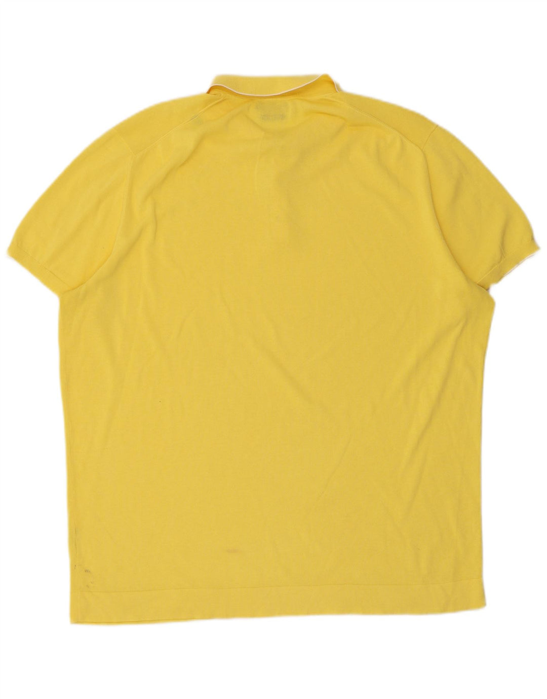 Ανδρικό πουκάμισο πόλο Massimo Dutti XL κίτρινο βαμβακερό