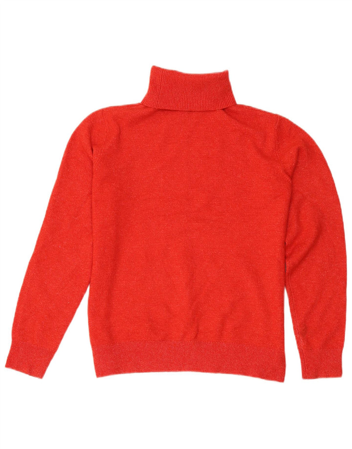 Marks & Spencer Γυναικείο πουλόβερ με ρολό λαιμόκοψη UK 10 Small Red Flecked
