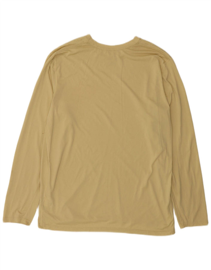 Ανδρικό τοπ Nike Dri Fit Μακρυμάνικο XL Κίτρινο πολυεστέρα