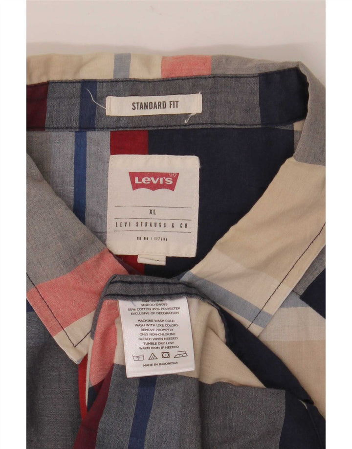 Ανδρικό κοντομάνικο πουκάμισο Levi's Standard Fit XL Πολύχρωμο βαμβακερό