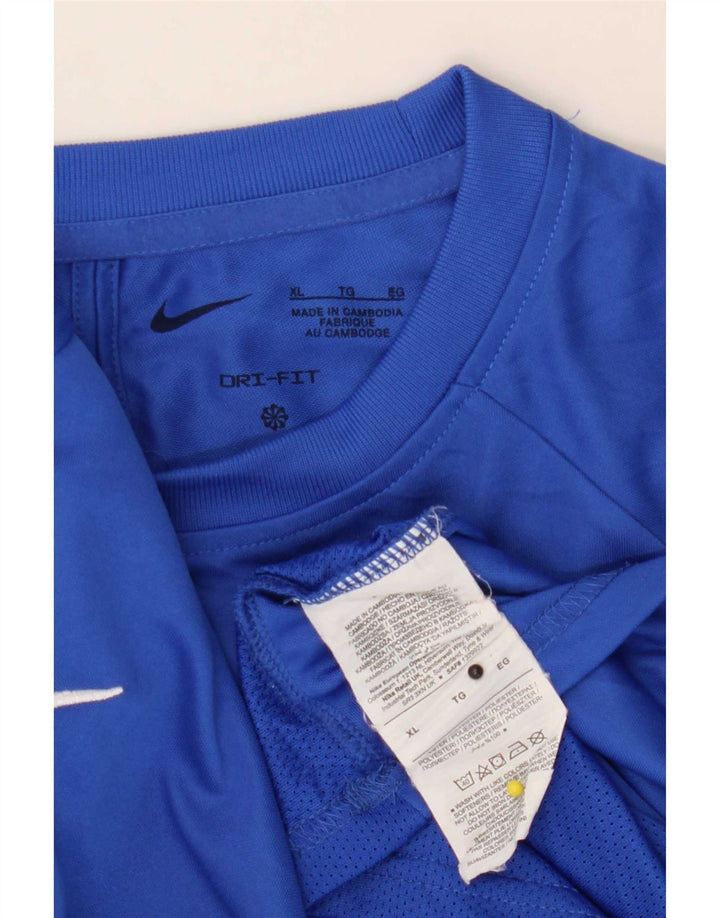 Ανδρικό T-shirt Nike Dri Fit Top XL Blue Colorblock Polyester