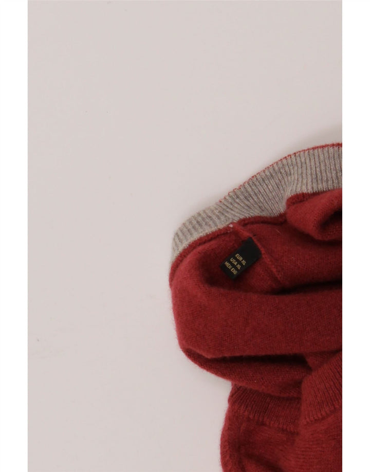 Ανδρικό πουλόβερ Massimo Dutti Crew Neck Jumper XL Red Wool