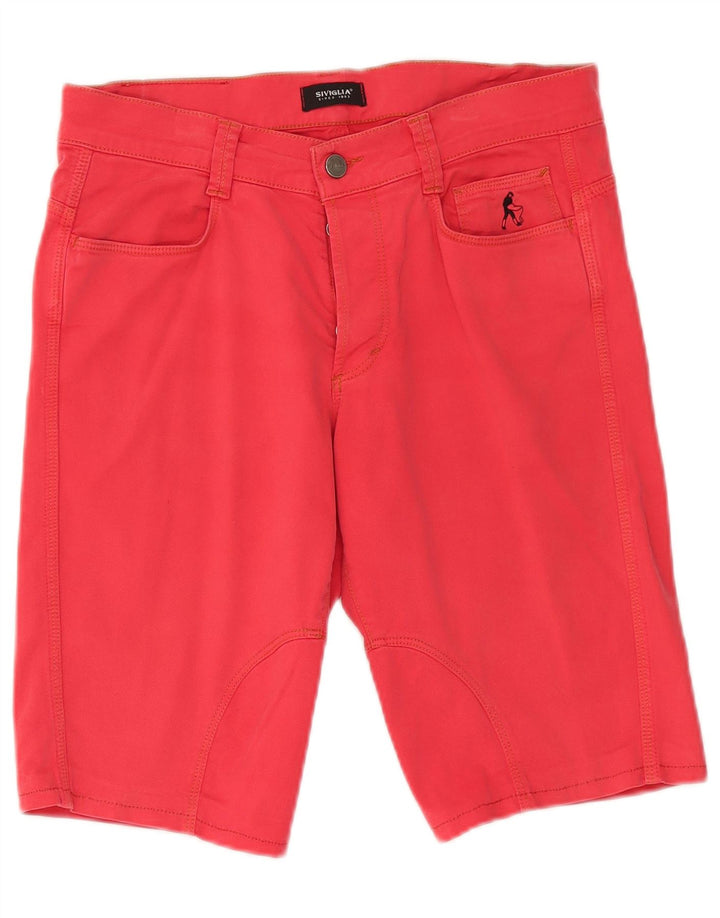 SIVIGLIA Ανδρικό σορτς casual W31 Μεσαίο κόκκινο βαμβακερό