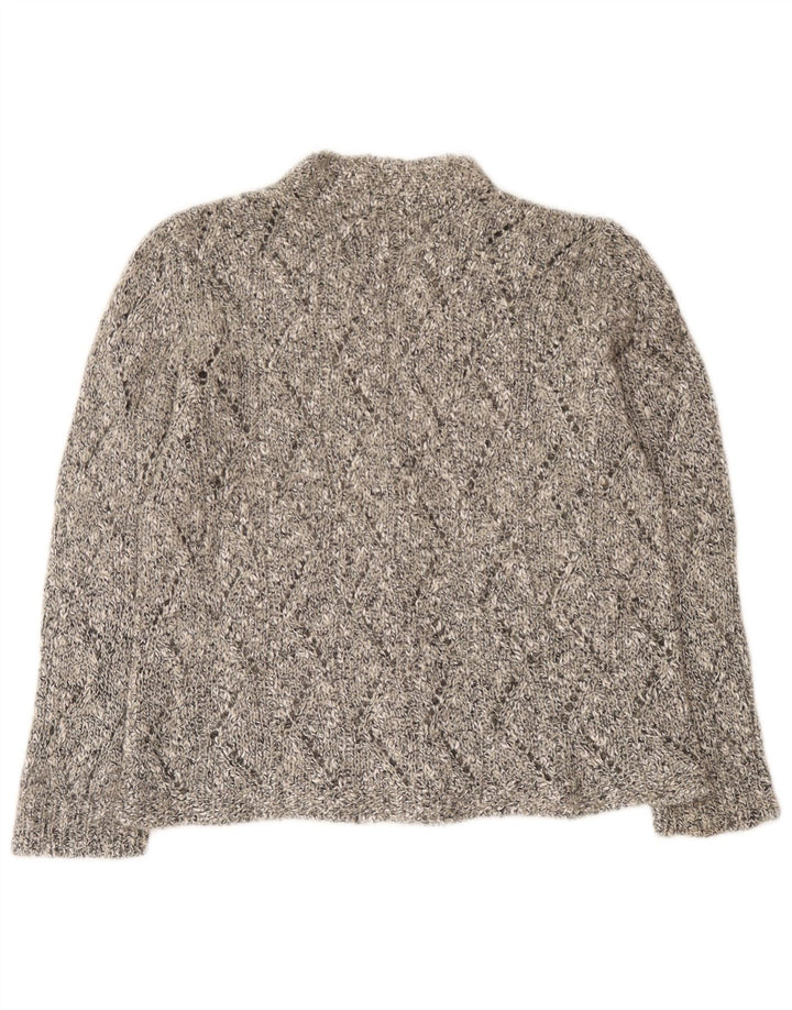 Vintage γυναικεία ζακέτα UK 12 Medium Grey Flecked