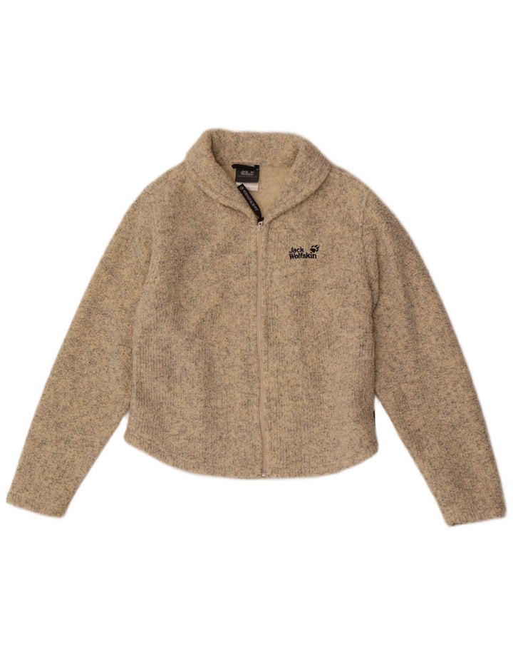 Jack Wolfskin Γυναικεία ζακέτα UK 10 Small Beige Flecked Polyester