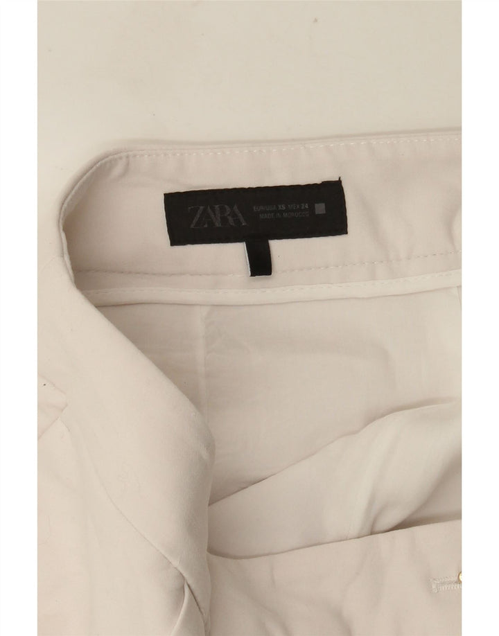 Zara Γυναικείο Skort UK 6 XS W30 Λευκή βισκόζη