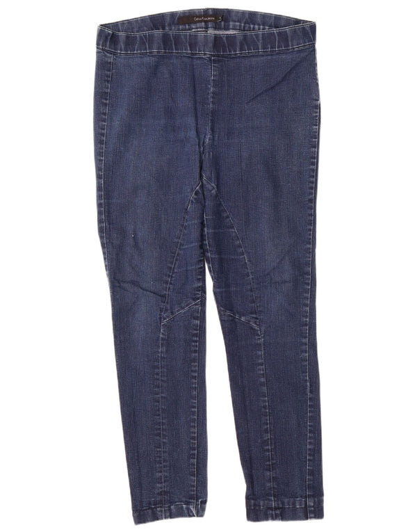 CALVIN KLEIN Γυναικείο Skinny Jeans US 12 Large W31 L28 Μπλε βαμβακερό