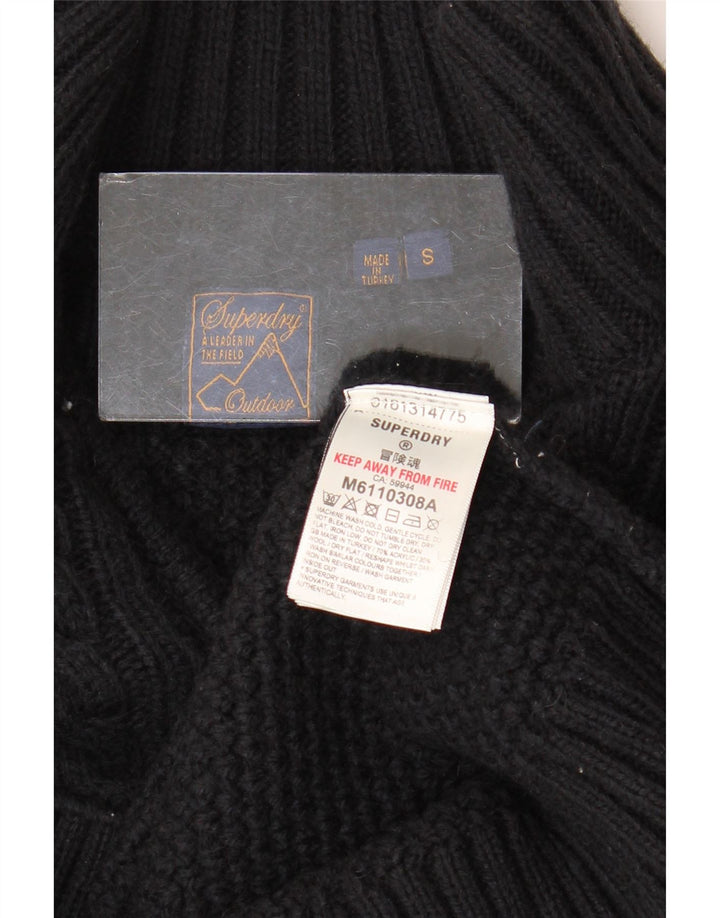 Ανδρικό πουλόβερ με φερμουάρ Superdry Μικρό Μαύρο Ακρυλικό