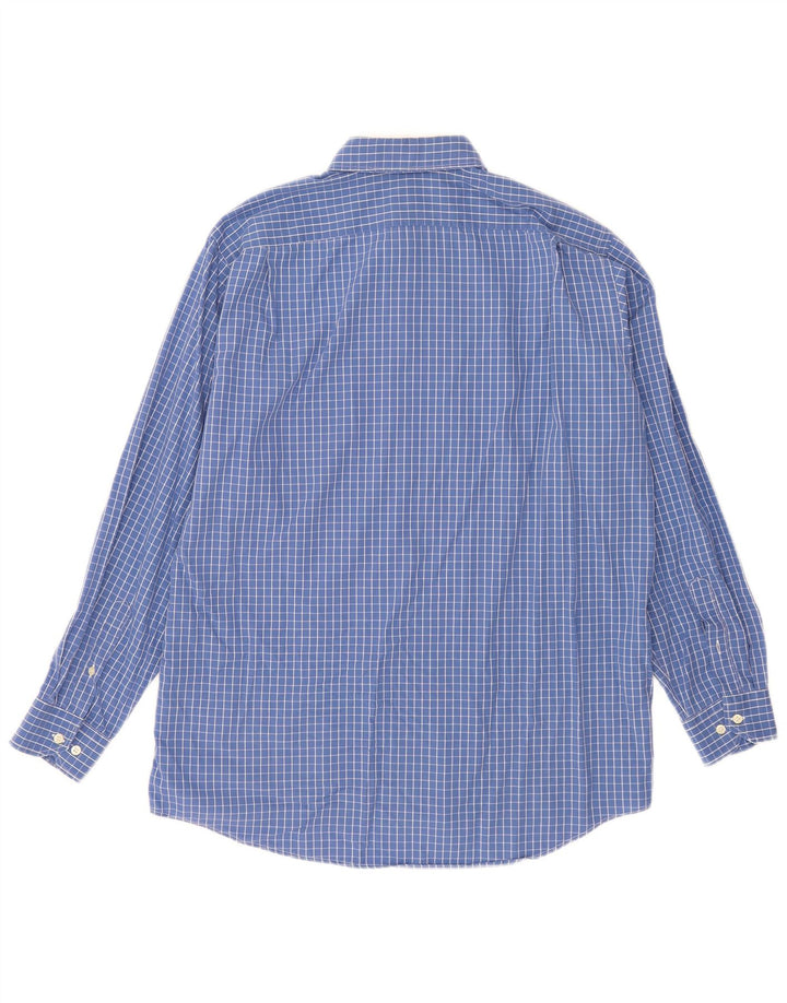 Ανδρικό πουκάμισο Lacoste νούμερο 40 Medium Blue Check Cotton