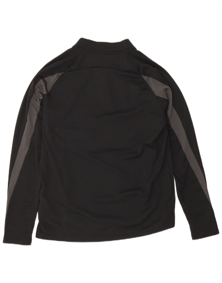 Ανδρική φόρμα πουλόβερ με φερμουάρ Nike Therma-Fit Top μεγάλο μαύρο πολυεστέρα