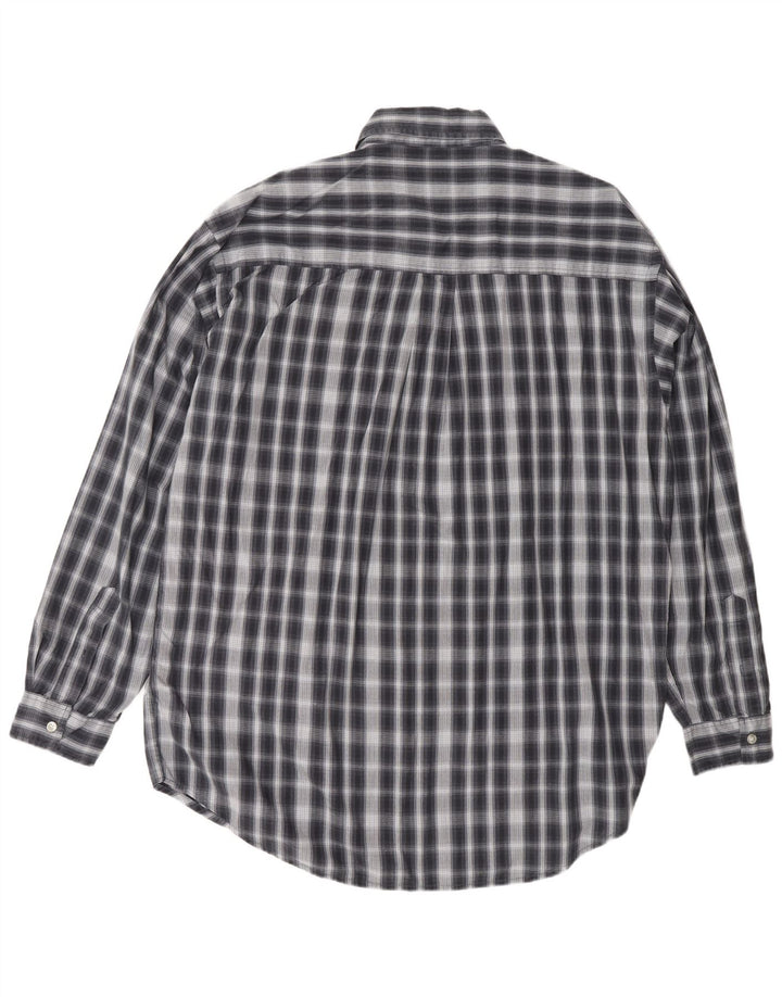 Ανδρικό πουκάμισο SCOTCH & SODA Large Navy Blue Check Cotton Classic