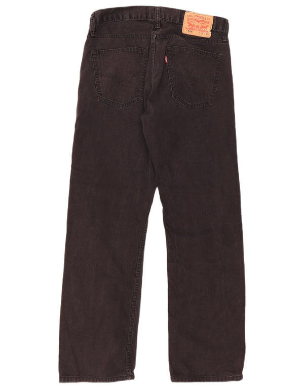 LEVI'S Ανδρικό τζιν 514 ίσιο W32 L30 Μαύρο βαμβακερό