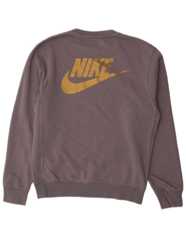 Ανδρικό γραφικό φούτερ NIKE Swoosh Jumper XS Γκρι βαμβακερό