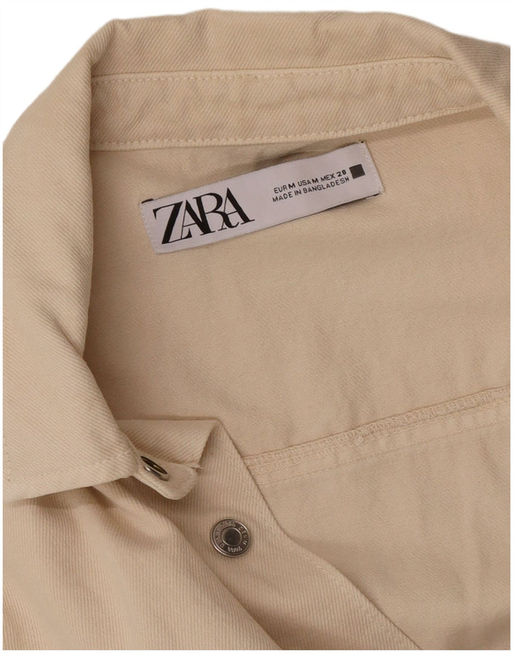 Zara Γυναικείο Τζιν Playsuit UK 14 Medium Beige