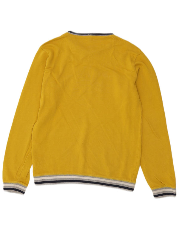 Πουλόβερ Benetton Boys Crew Neck Jumper 13-14 ετών 3XL κίτρινο ριγέ