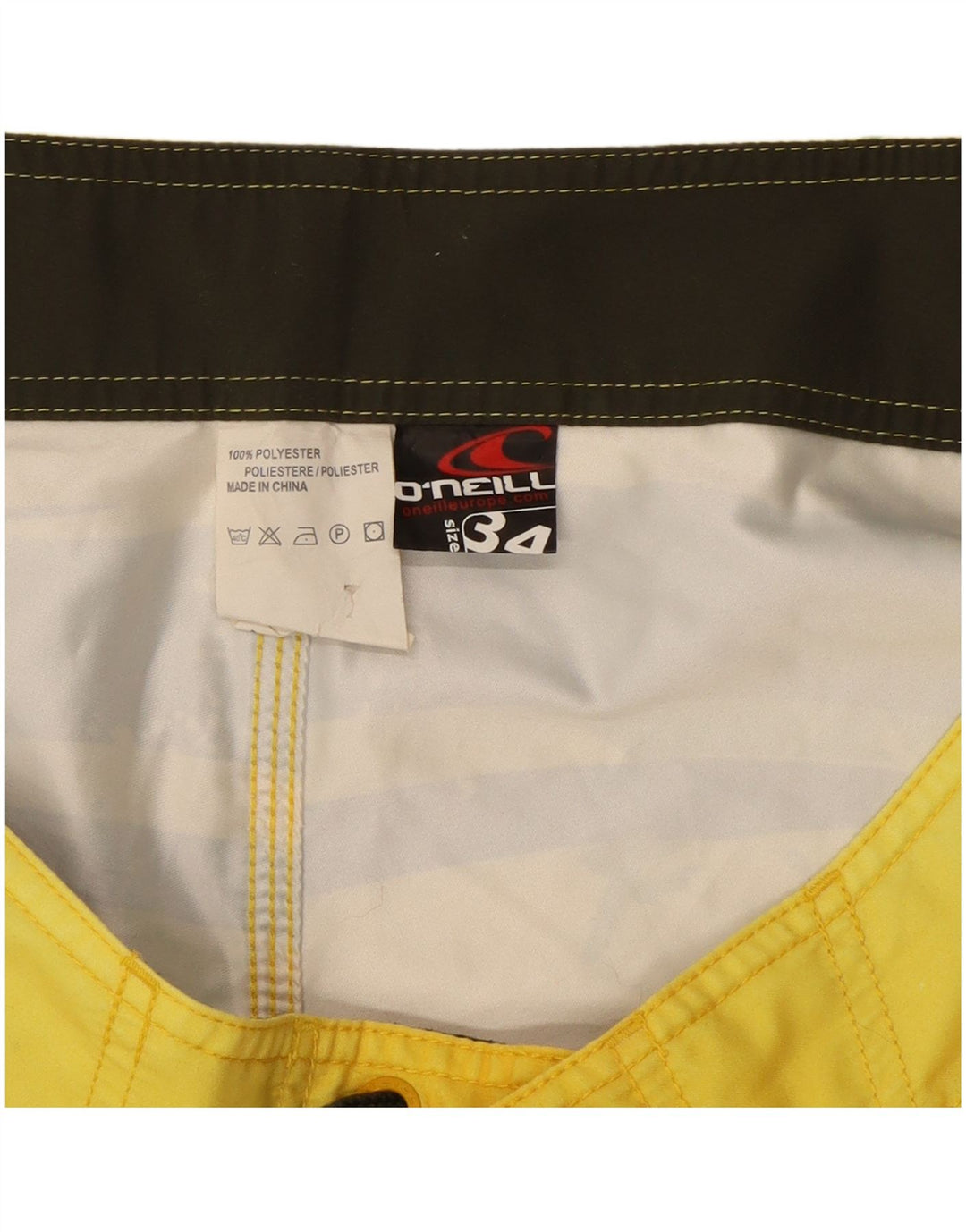 Ανδρικό σορτς κολύμβησης O'Neill σε μεγάλο κίτρινο φλοράλ πολυεστέρα