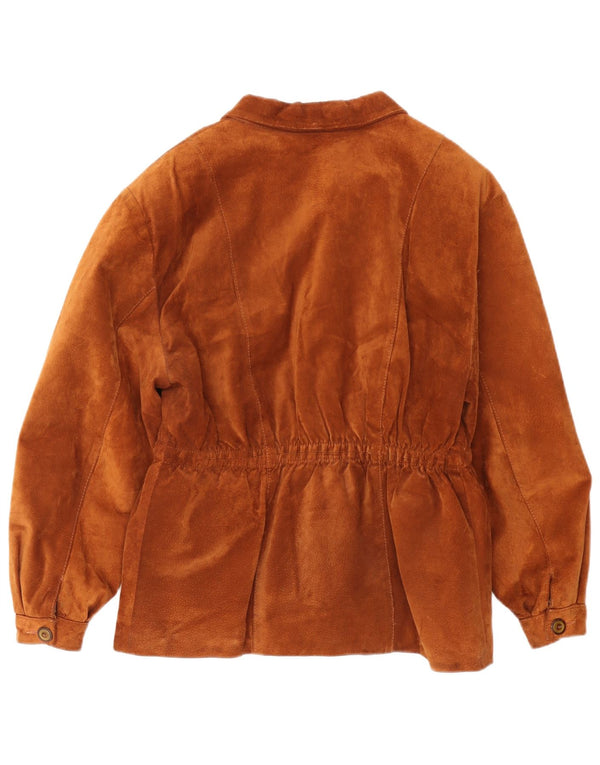 Vintage Ανδρικό Suede Jacket UK 36 Small Brown