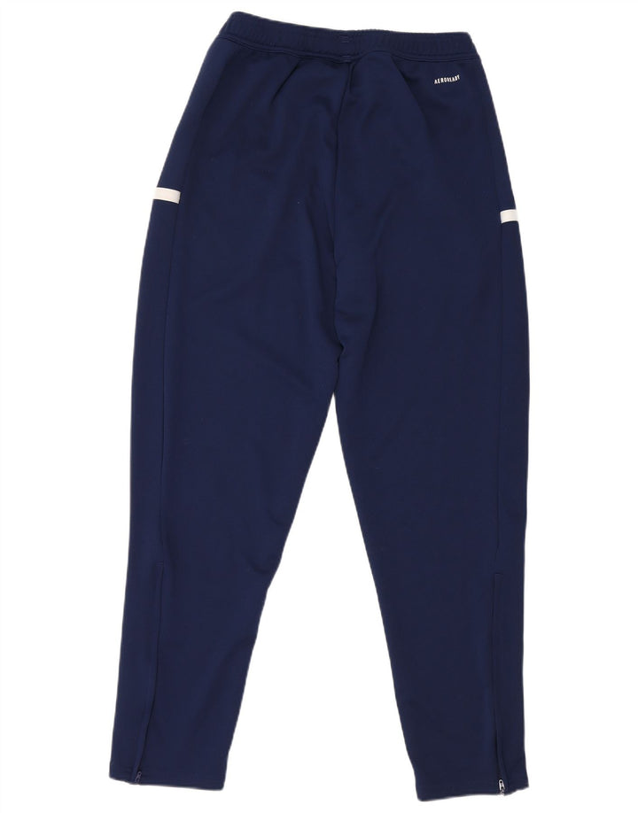 ADIDAS Mens Aeroready Tracksuit Trousers Medium  Navy Blue Polyester