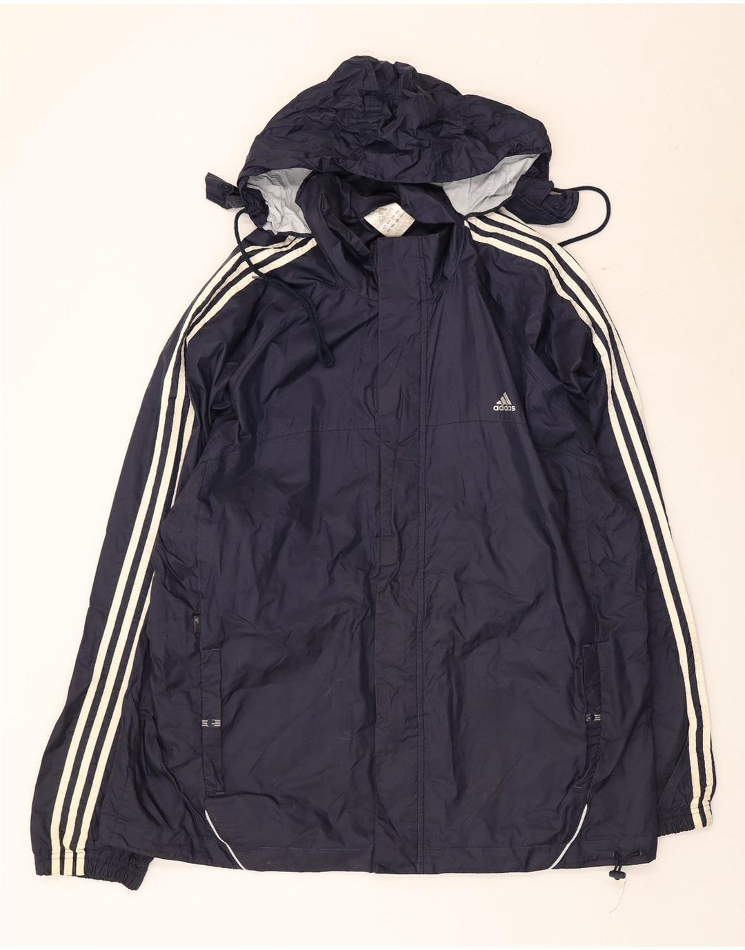 Ανδρικό τζάκετ Adidas με κουκούλα UK 42 XL Navy Blue Polyester