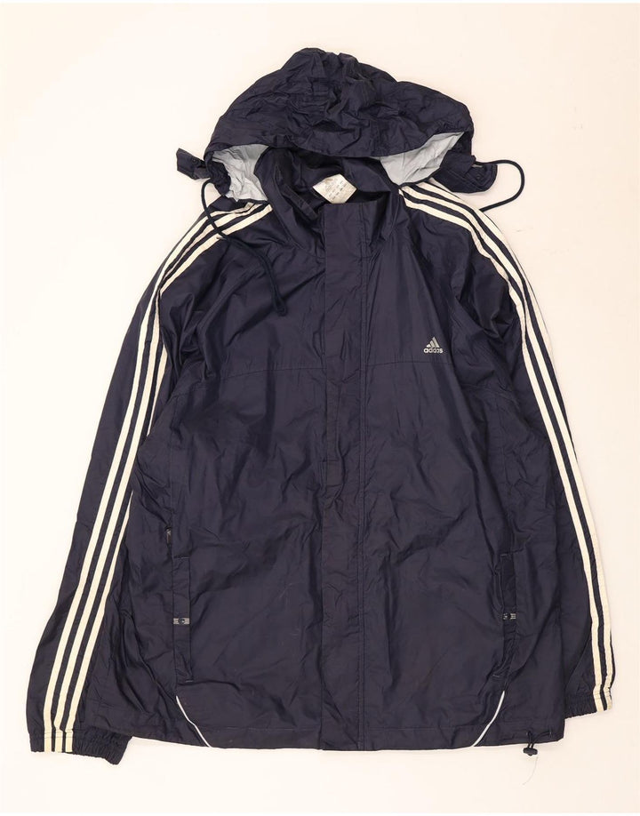 Ανδρικό τζάκετ Adidas με κουκούλα UK 42 XL Navy Blue Polyester