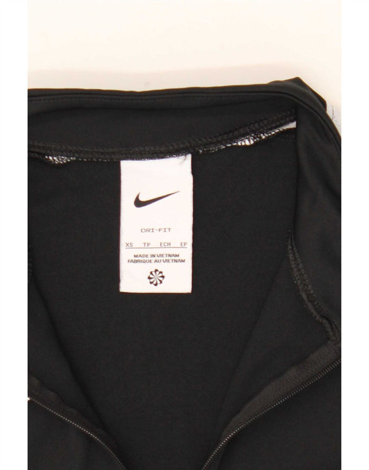 Ανδρική φόρμα Nike Dri Fit με φερμουάρ πουλόβερ με φόρμα Top XS Black Colourblock