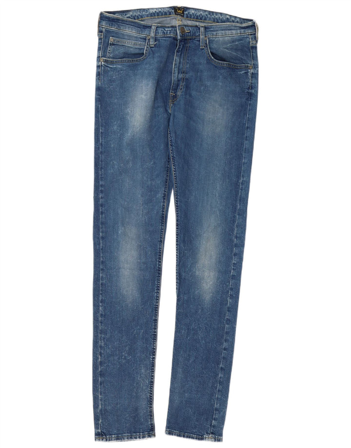 Lee Mens Luke Slim Jeans W34 L34 Blue Cotton