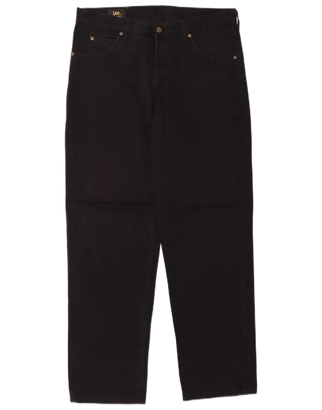 Lee Mens Kansas Straight Jeans W36 L32 Μαύρο βαμβακερό