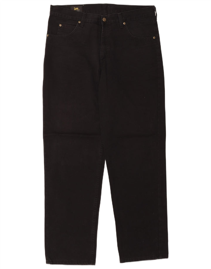 Lee Mens Kansas Straight Jeans W36 L32 Μαύρο βαμβακερό