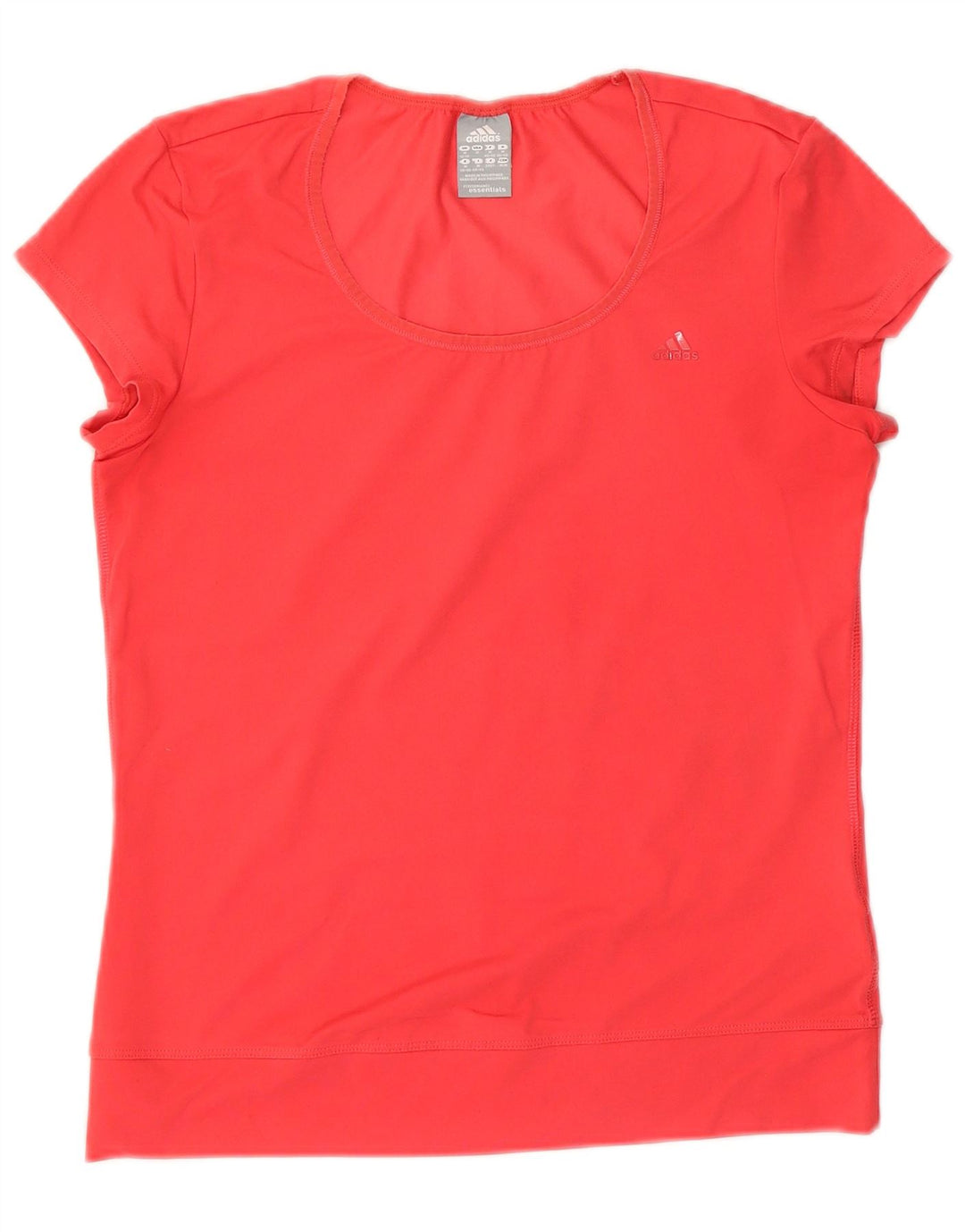 Γυναικείο T-Shirt Climalite ADIDAS Top UK 12/14 Μεσαίο κόκκινο πολυεστέρα