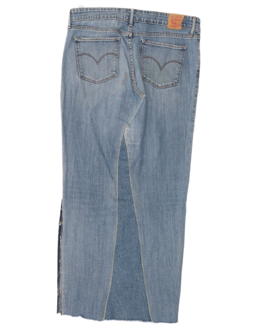 Levi's Γυναικεία 711 Midi Τζιν Φούστα W30 Μεσαίο Μπλε Βαμβακερό