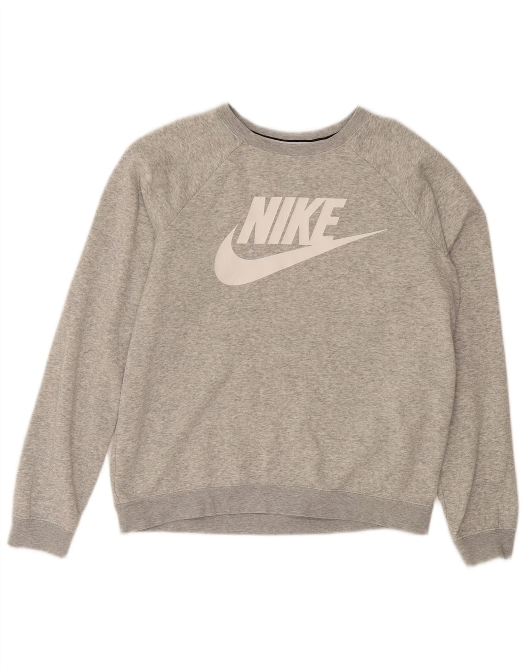 Γυναικείο γραφικό υπερμεγέθη φούτερ Nike UK 10 Μικρό γκρι βαμβακερό