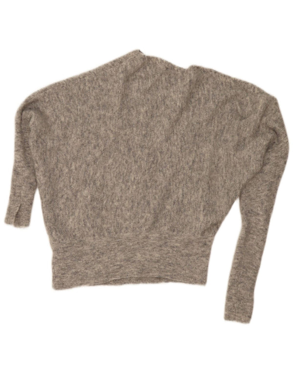 MINT VELVET Γυναικείο πουλόβερ με λαιμόκαυστο UK 14 Medium Grey Flecked