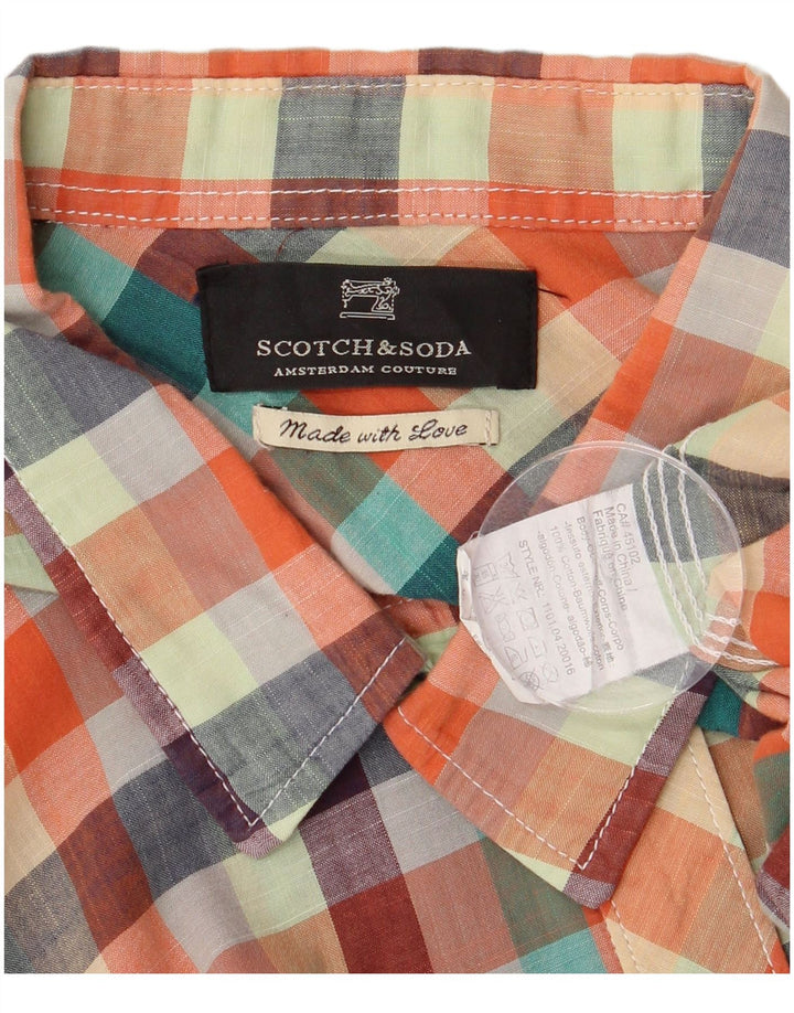 Ανδρικό πουκάμισο Scotch & Soda 2XL Πολύχρωμο βαμβακερό καρό