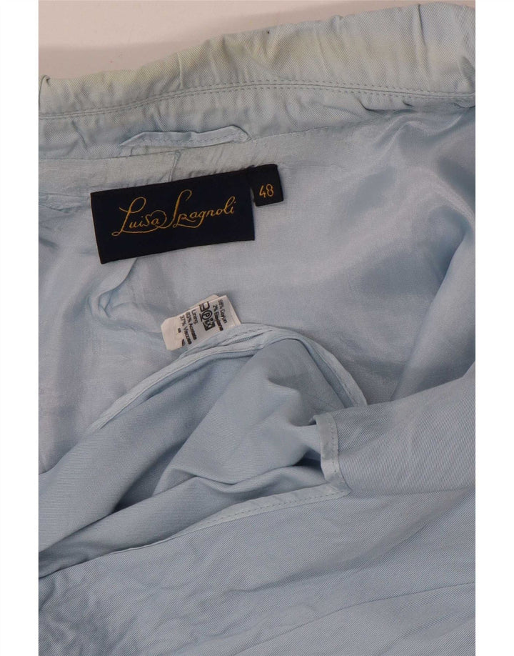 Luisa Spagnoli Γυναικείο Μπουφάν Blazer με 3 κουμπιά IT 48 XL Μπλε βαμβακερό