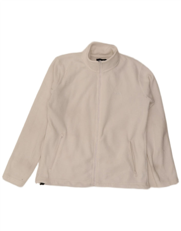 Brugi Ανδρικό Fleece Jacket UK 44 2XL Λευκός Πολυεστέρας