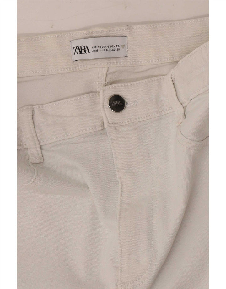 Zara Γυναικείο Τζιν Jegging EU 38 Small W28 L28 Λευκό