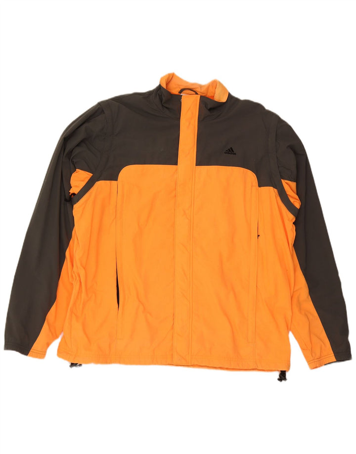 Adidas Ανδρικό μπουφάν βροχής UK 42 XL πορτοκαλί πολυεστέρας