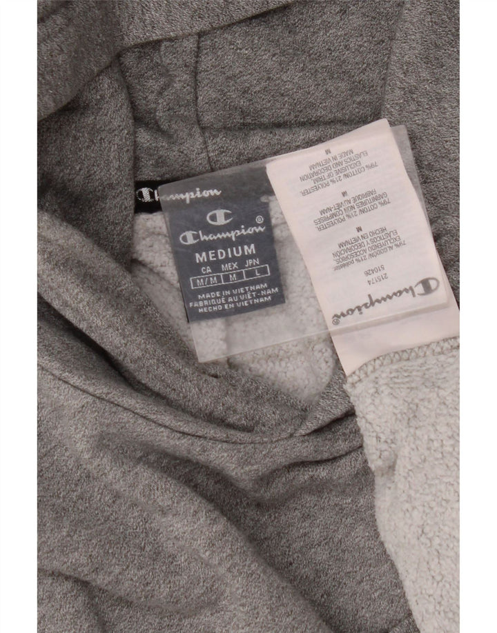 CHAMPION Ανδρικά γραφικά με κουκούλα, μεσαίο γκρι βαμβακερό
