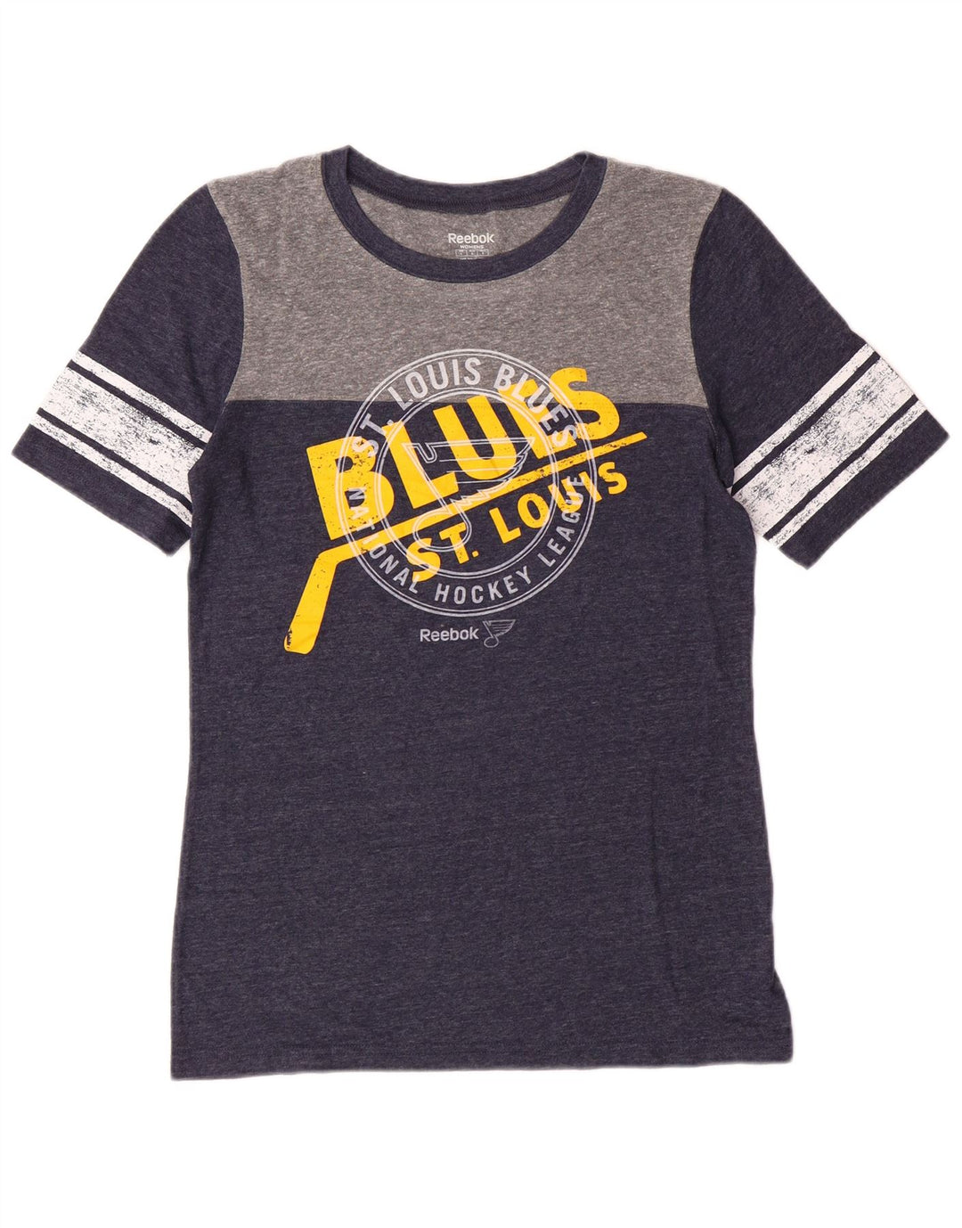 Γυναικείο γραφικό μπλουζάκι Reebok Top UK 14 Large Navy Blue Polyester