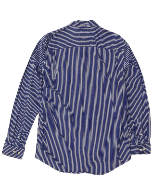 Ανδρικό πουκάμισο Tommy Hilfiger XL Μπλε βαμβακερό ριγέ